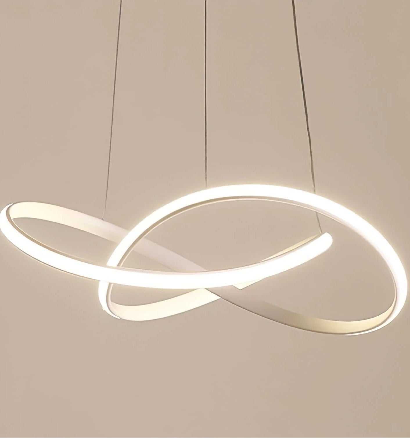 Lampada a sospensione a LED ad anello minimalista moderna