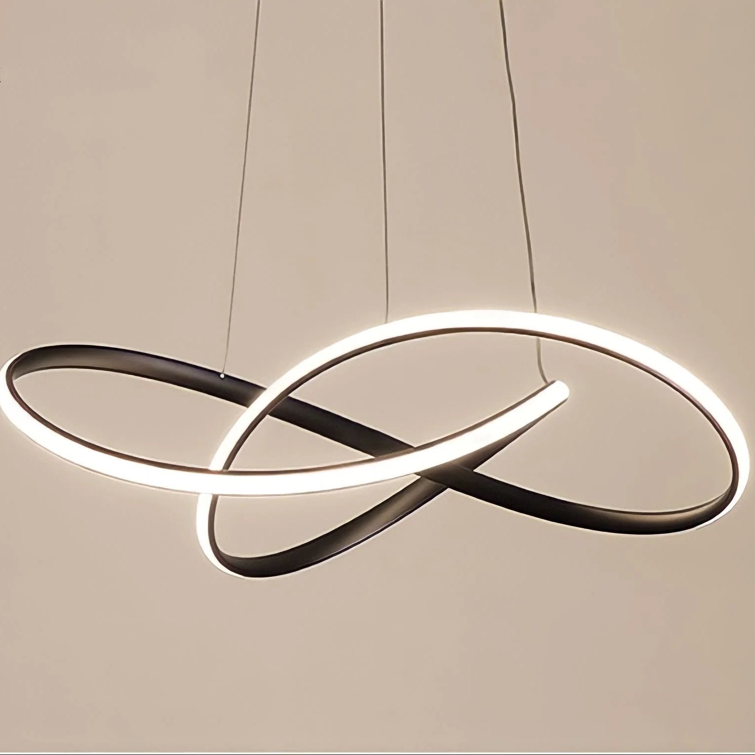 Lampada a sospensione a LED ad anello minimalista moderna