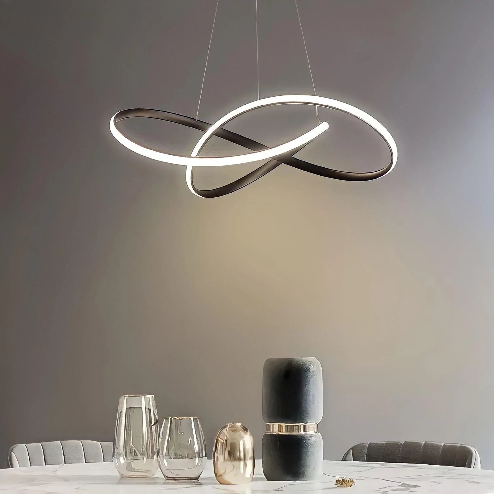 Lampada a sospensione a LED ad anello minimalista moderna