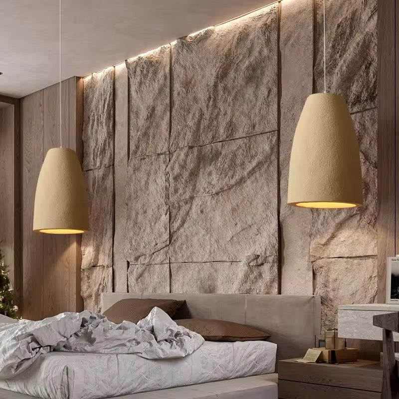 Lampada a sospensione cilindrica in resina Modern Serenity