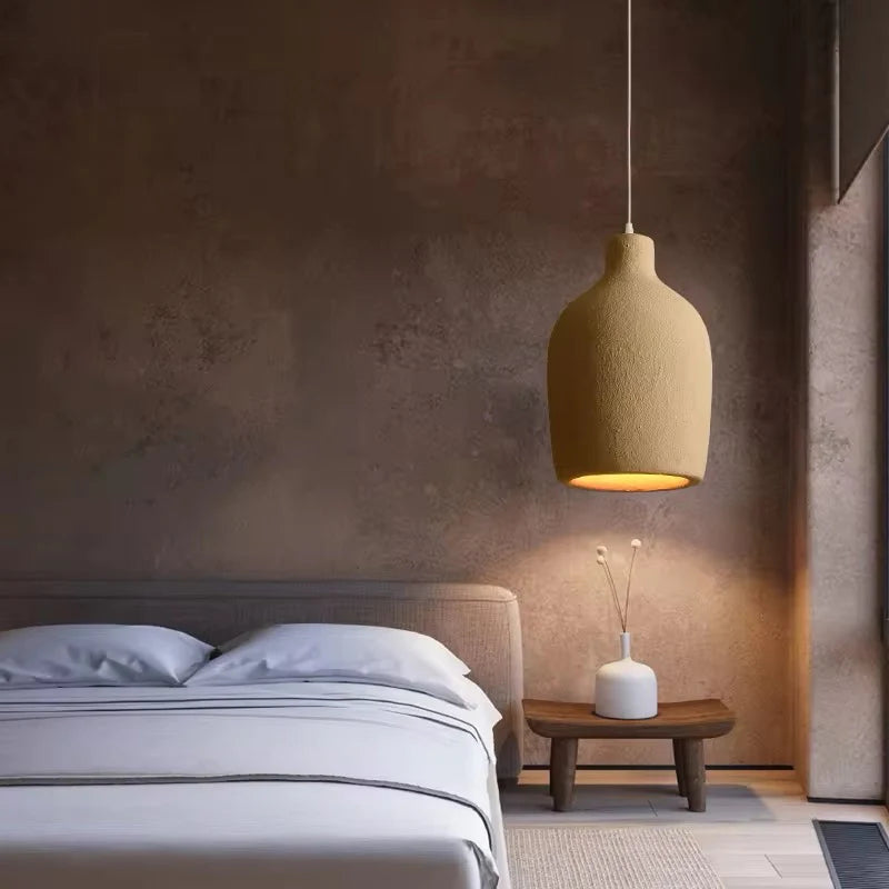Lampada a sospensione cilindrica in resina Modern Serenity