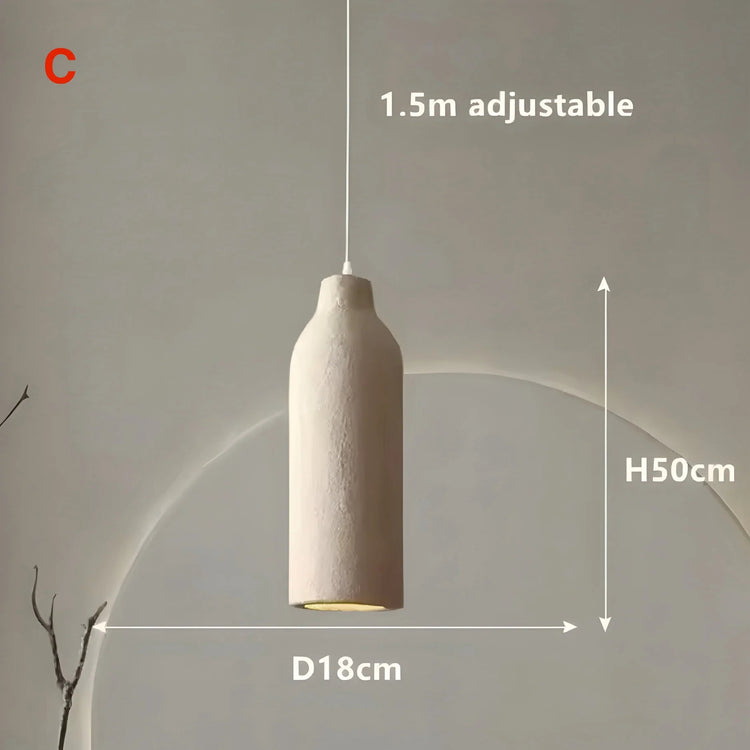 Moderne Serenity cylindrisk harpiks pendellampe