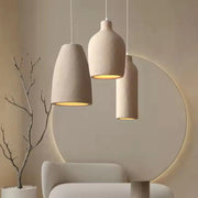 Lampada a sospensione cilindrica in resina Modern Serenity