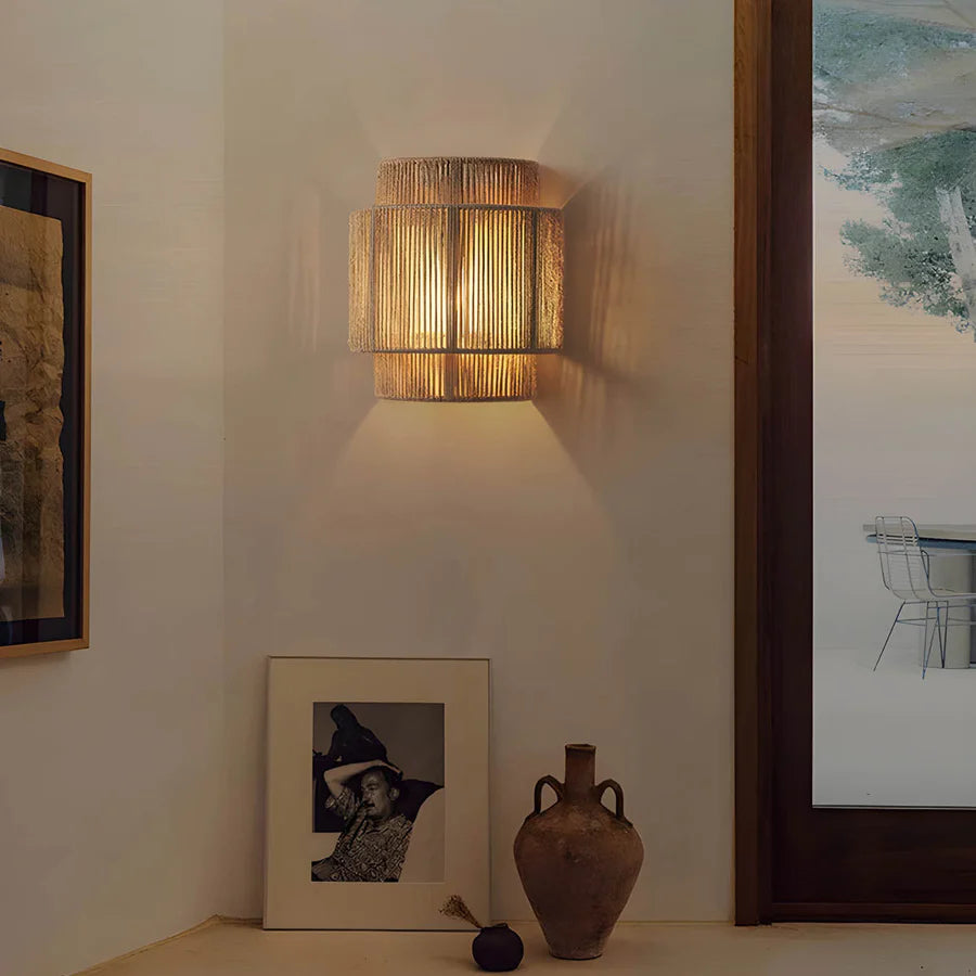 Vintage Glow Natural Wall Light