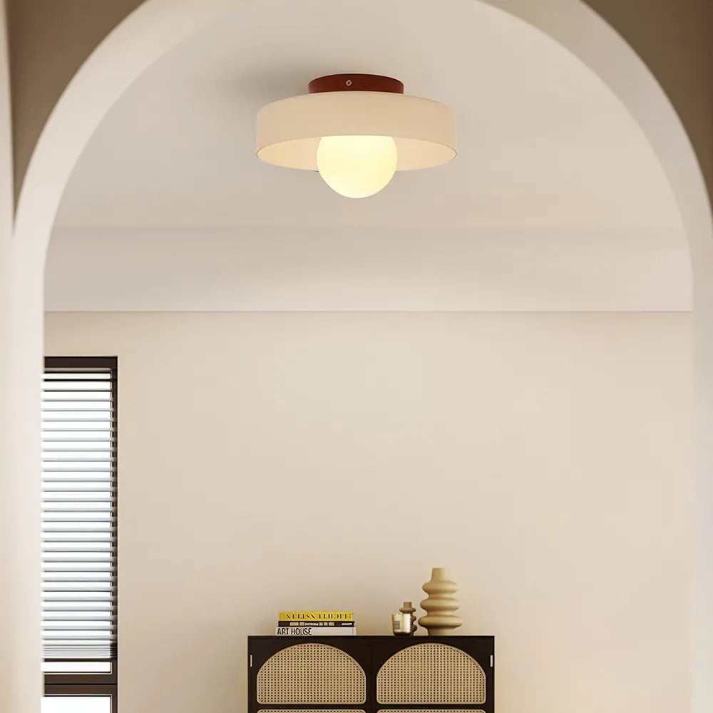 Modern Round Glass Ceiling Light