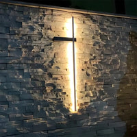Moderner langer Streifen im Freien LED -Wandleuchten im Freien