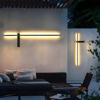 Moderner langer Streifen im Freien LED -Wandleuchten im Freien