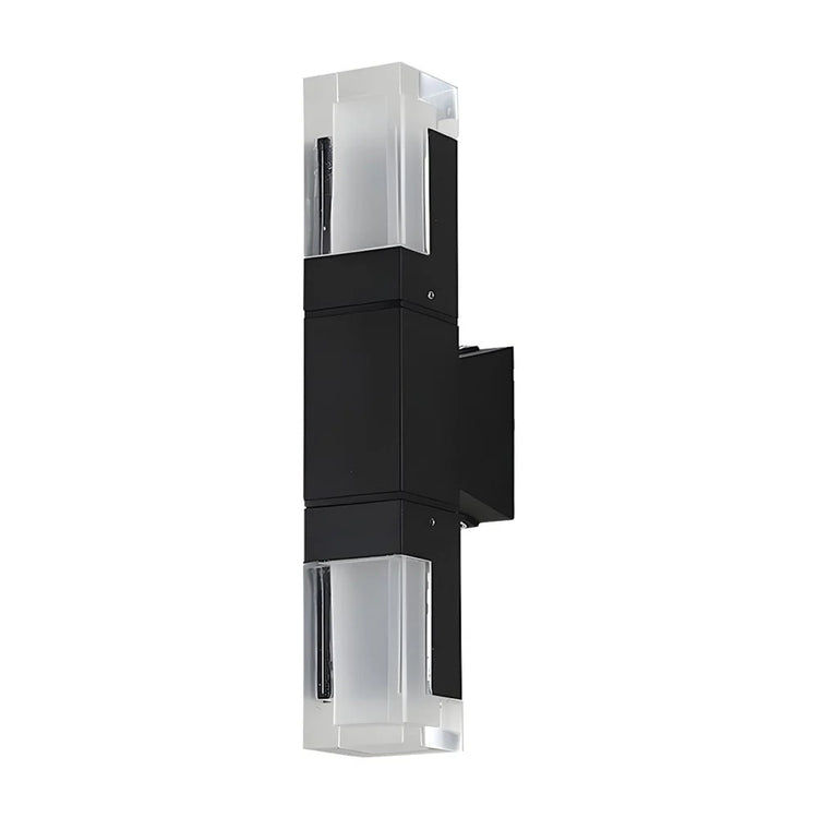 Contemporary Stylish Black Waterproof LED Outdoor Wall Light
