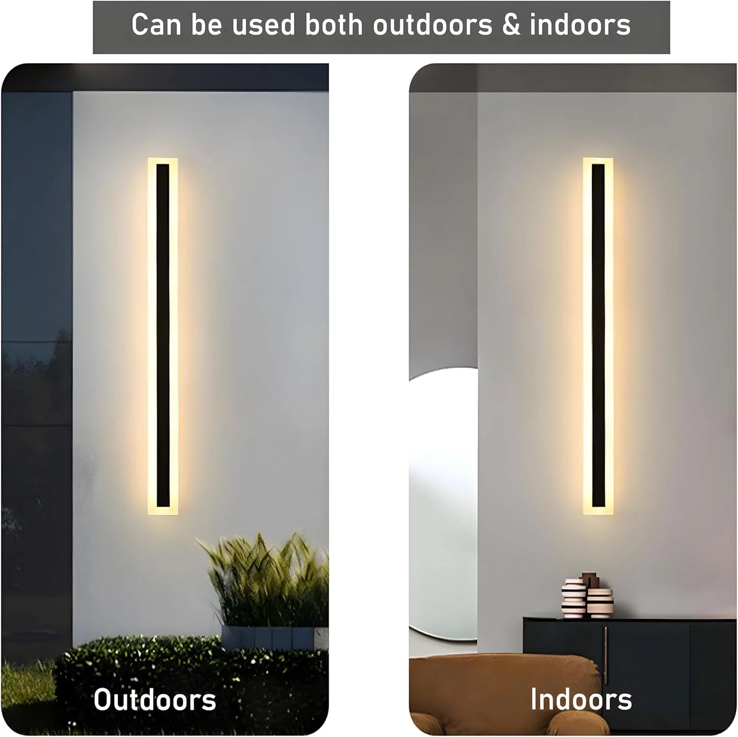 Lampade da parete a LED per esterni in acrilico dal minimalismo moderno