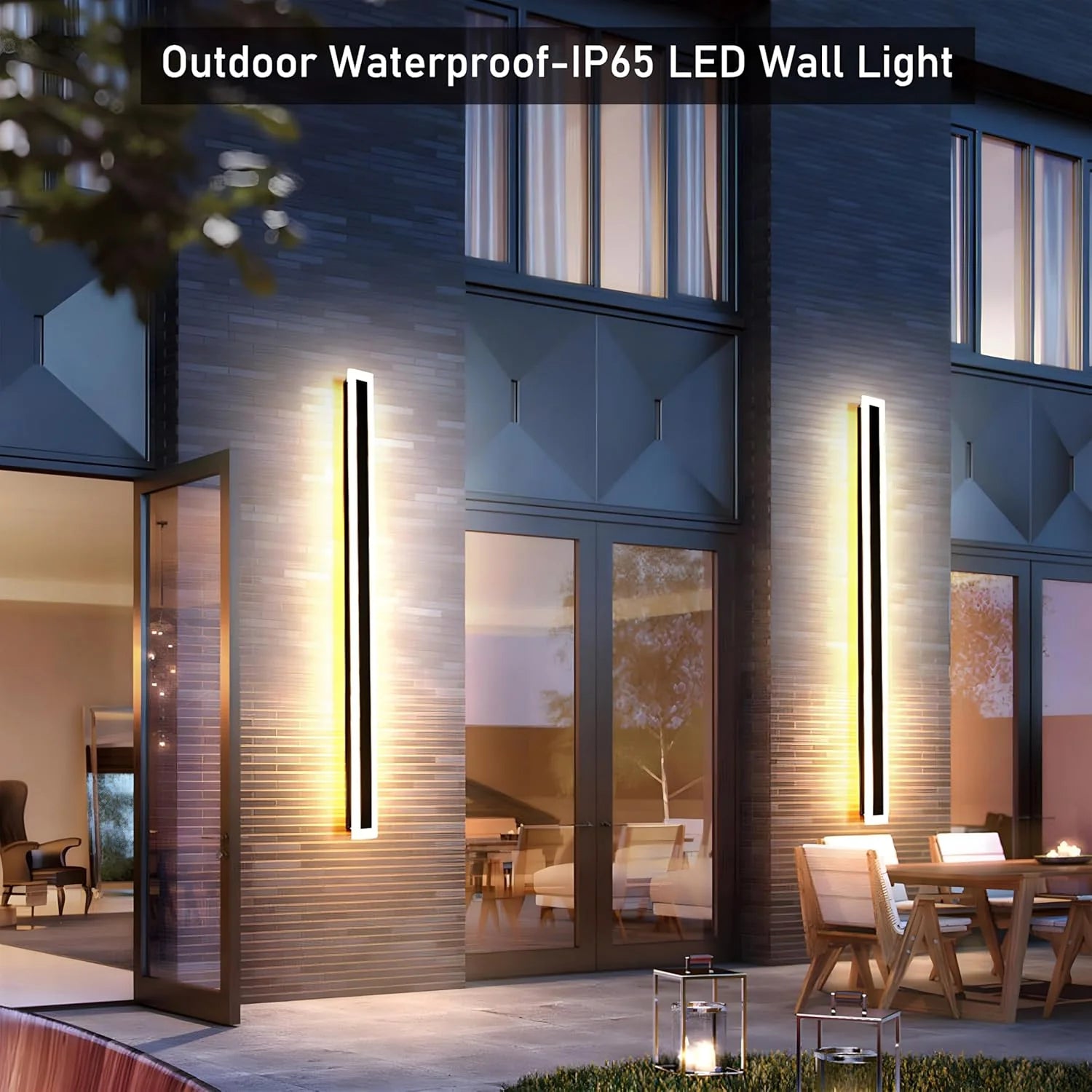 Lampade da parete a LED per esterni in acrilico dal minimalismo moderno