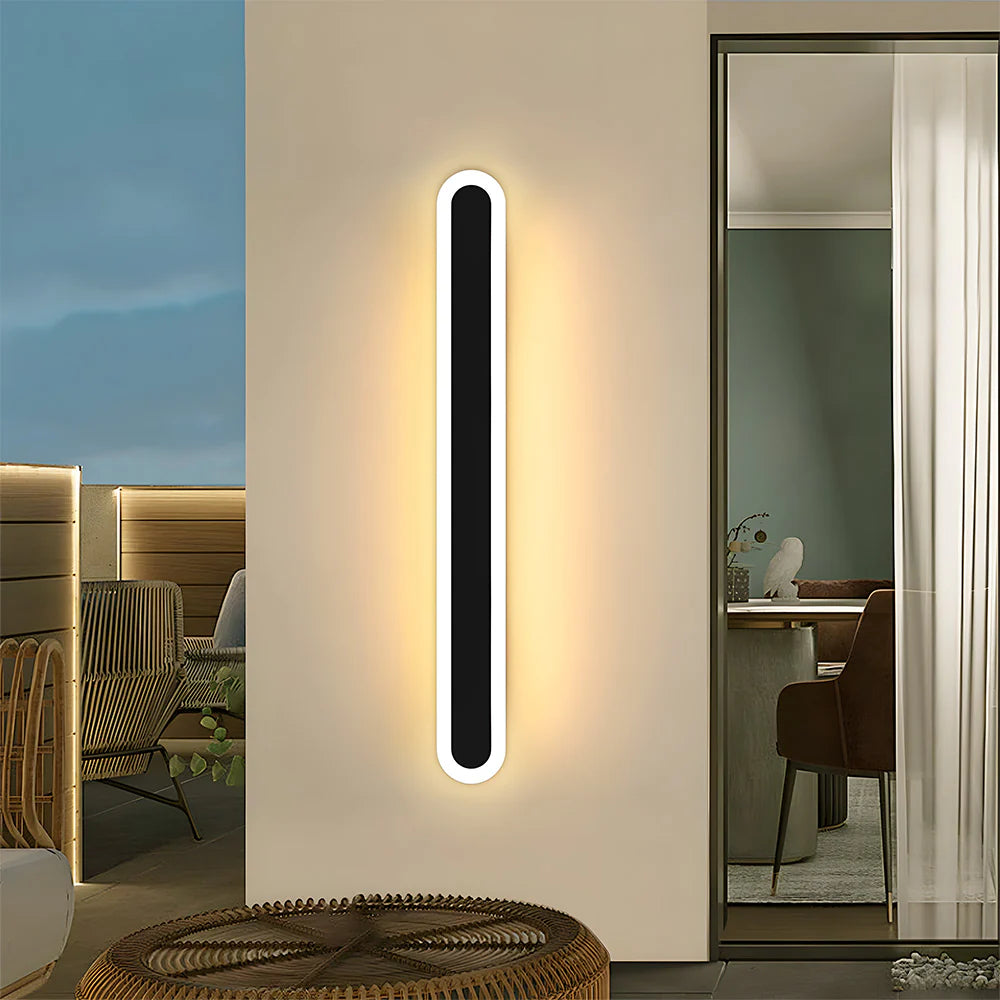 Applique murale LED étanche extérieure à tête ronde moderne