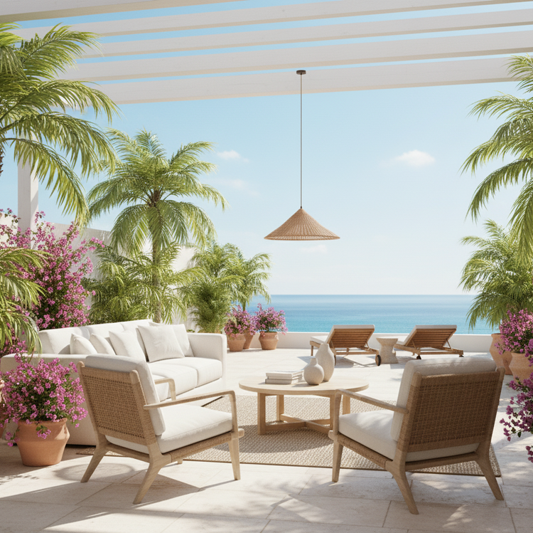 Retro kegle rattan scalloped pendel lys