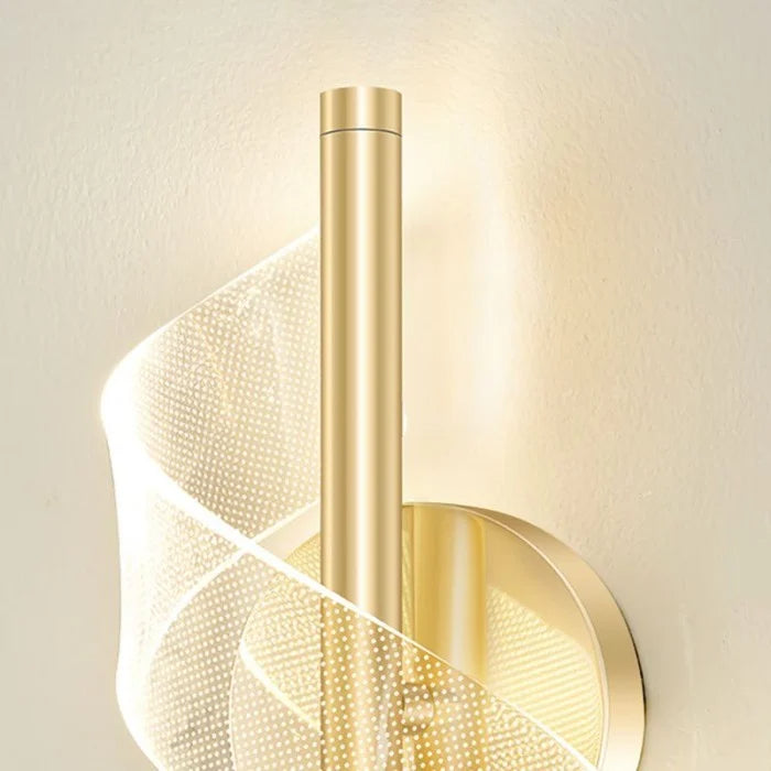 Lampada da parete a spirale minimalista nordica