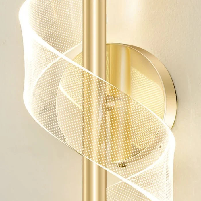 Lampada da parete a spirale minimalista nordica