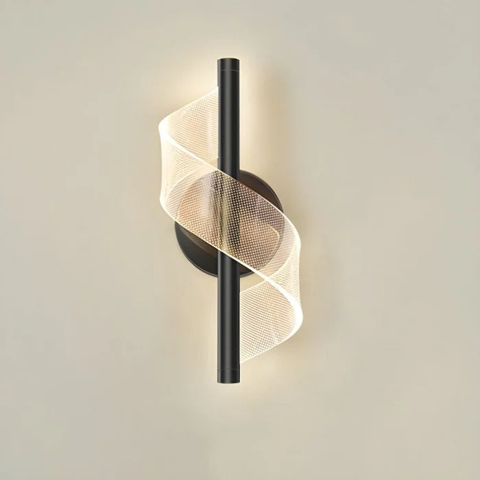 Lampada da parete a spirale minimalista nordica