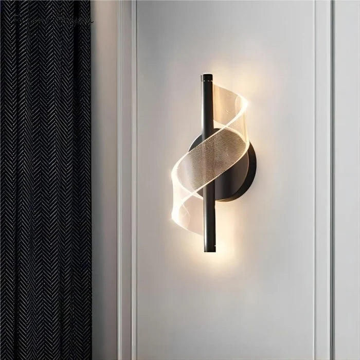 Lampada da parete a spirale minimalista nordica