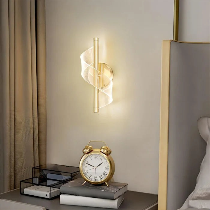 Lampada da parete a spirale minimalista nordica