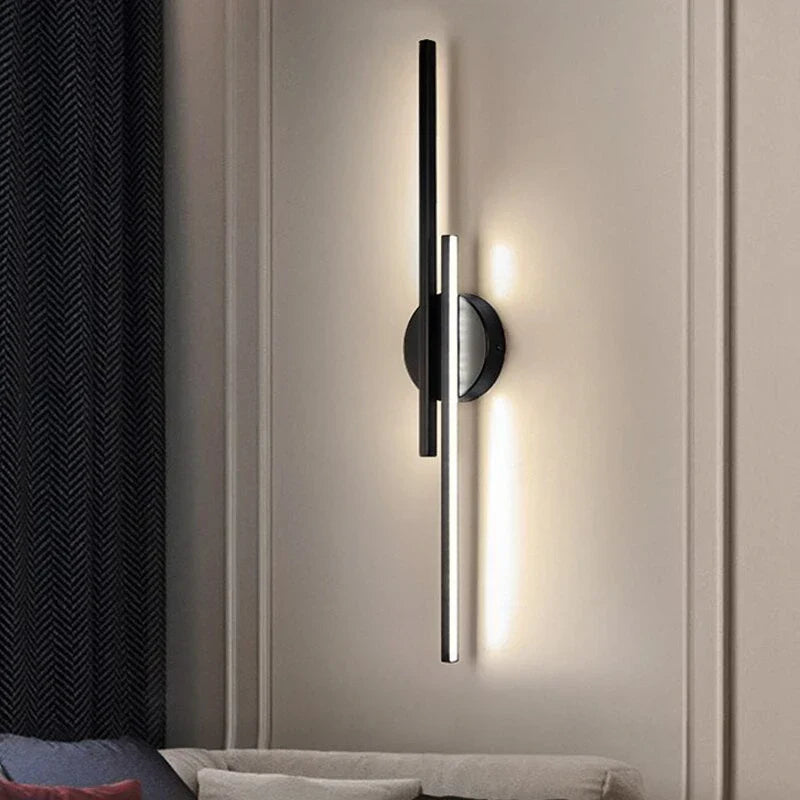 LED dobbeltlinje væglamper til atmosfære korridor