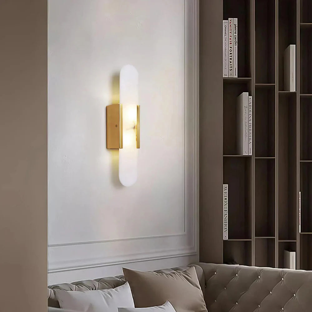 Modern minimalistisk marmorvägglampa