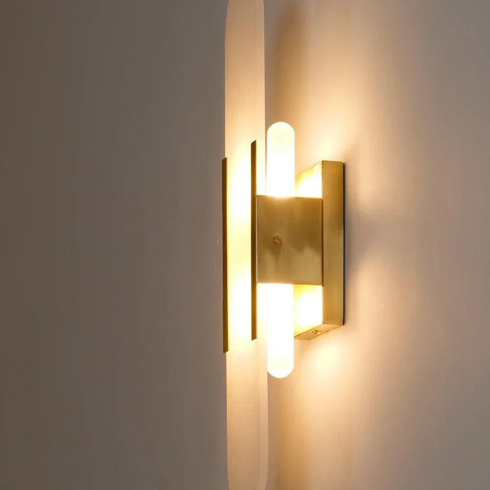 Modern minimalistisk marmorvägglampa