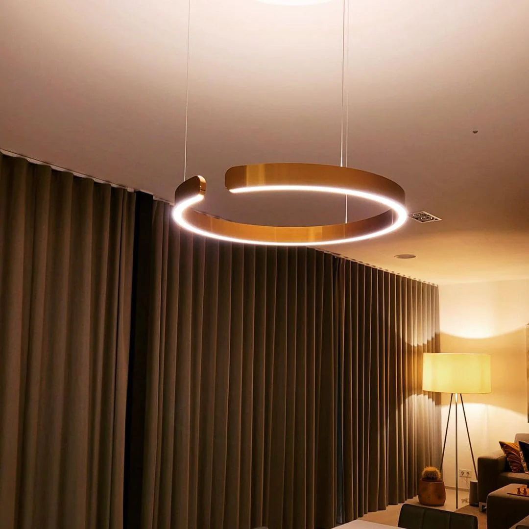 Glarefusion Modern Simple Ring Chandelier