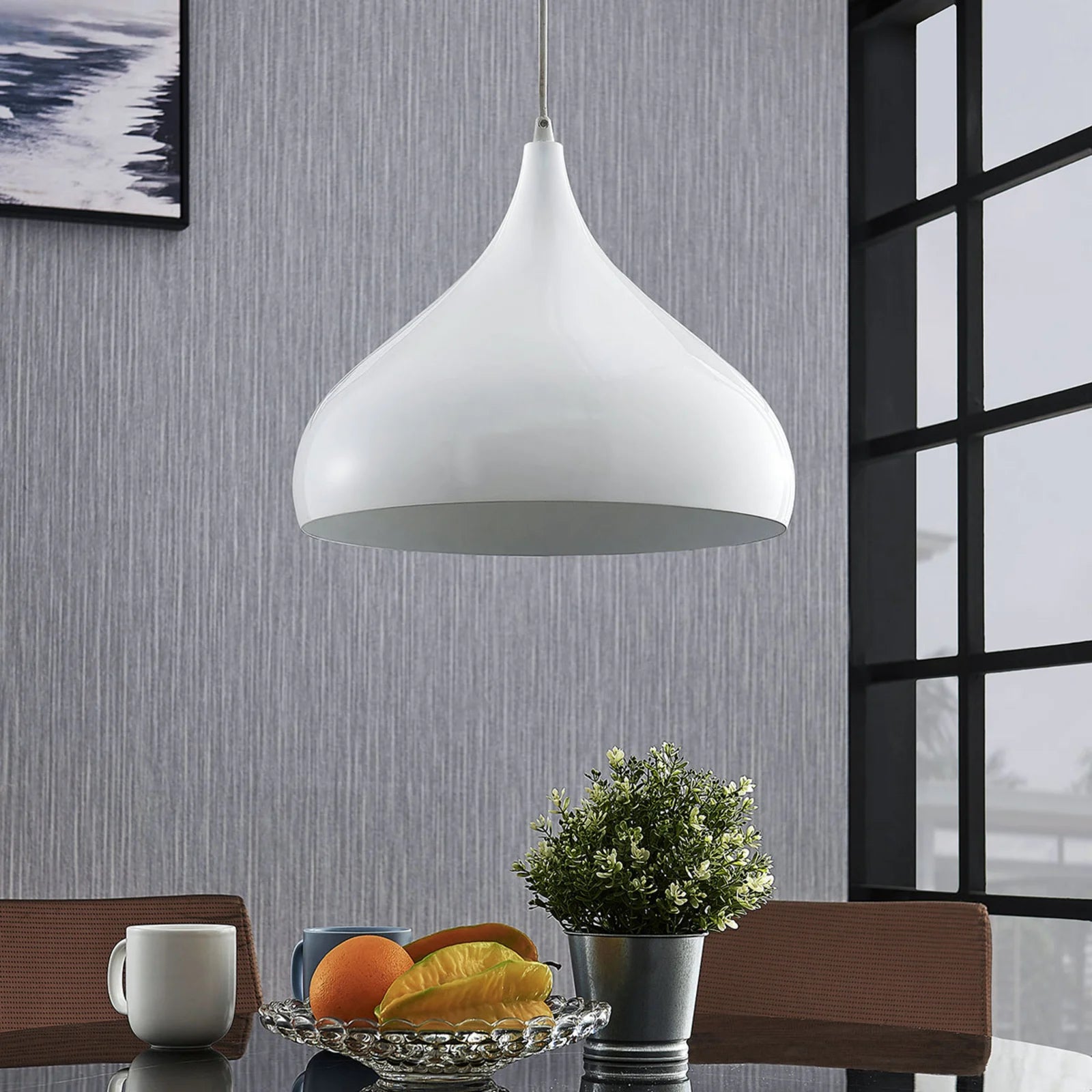 Lampada a Sospensione Minimalista a Campana in Metallo