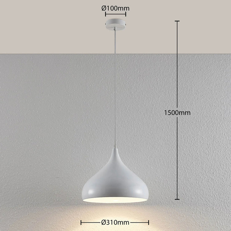 Minimalist Bell-Shaped Metal Pendant Light