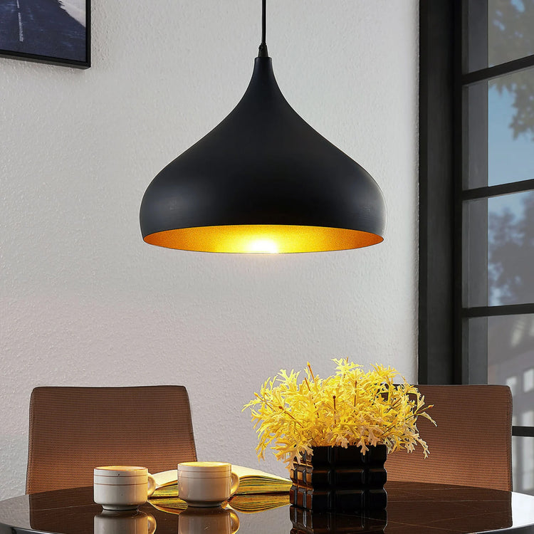 Minimalist Bell-Shaped Metal Pendant Light