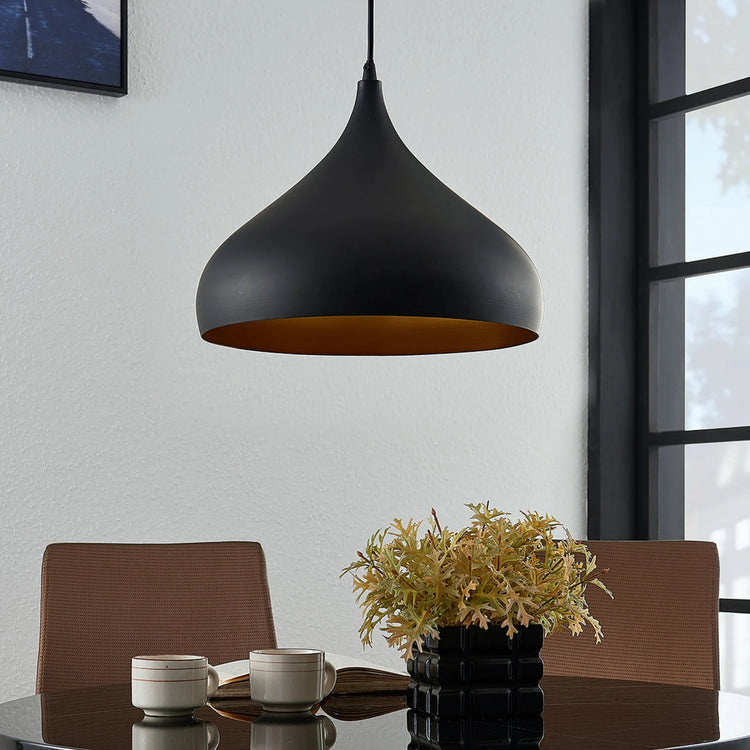 Minimalist Bell-Shaped Metal Pendant Light