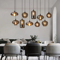 Moderne industriel glaskombination Restaurant lysekrone