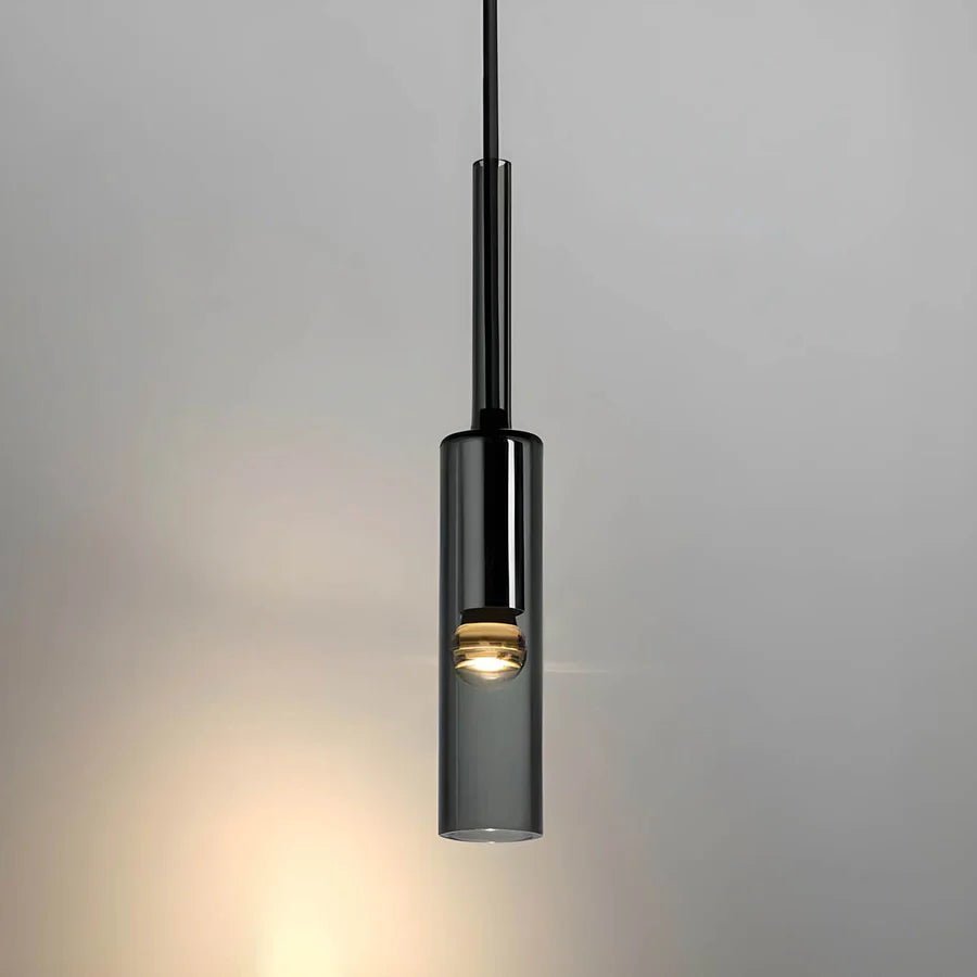 Postmoderne minimalistische Glas-Pendelleuchte