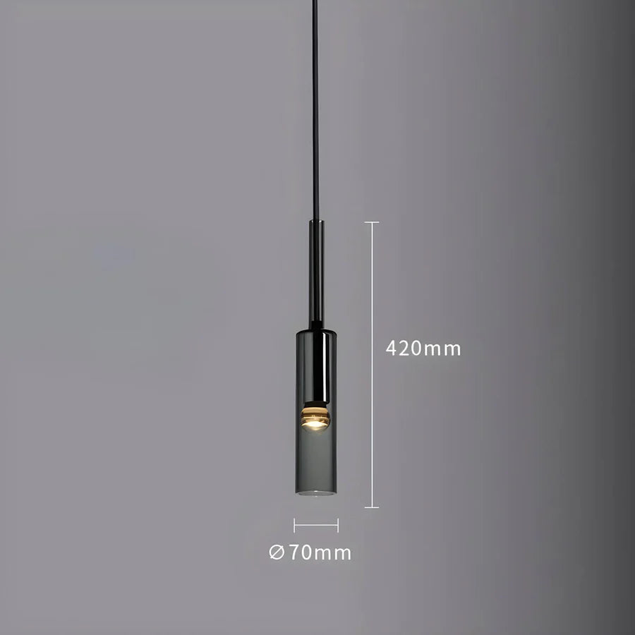Postmoderne minimalistisk glas pendellamp