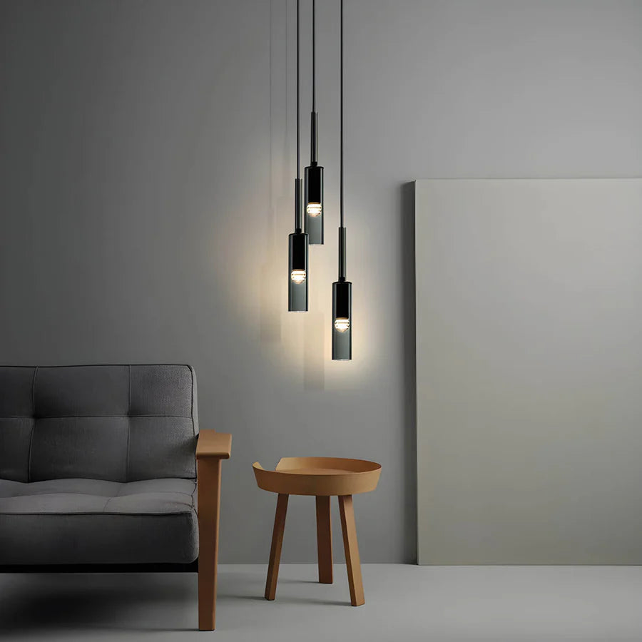 Postmoderne minimalistische Glas-Pendelleuchte