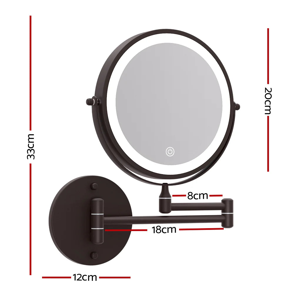 Glarefusion Three-tone Dimming Wall-mounted Makeup Mirror