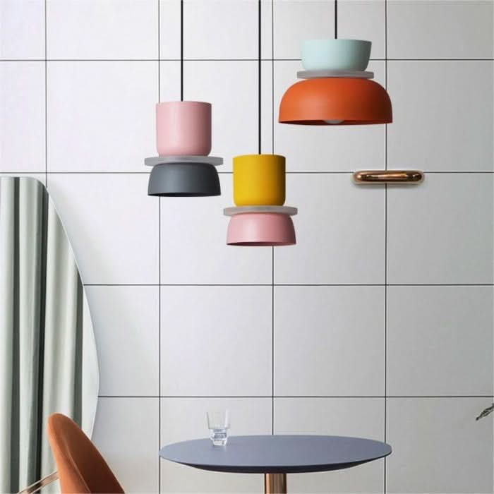 Lampadario in acrilico Macaron semplice nordico Glarefusion