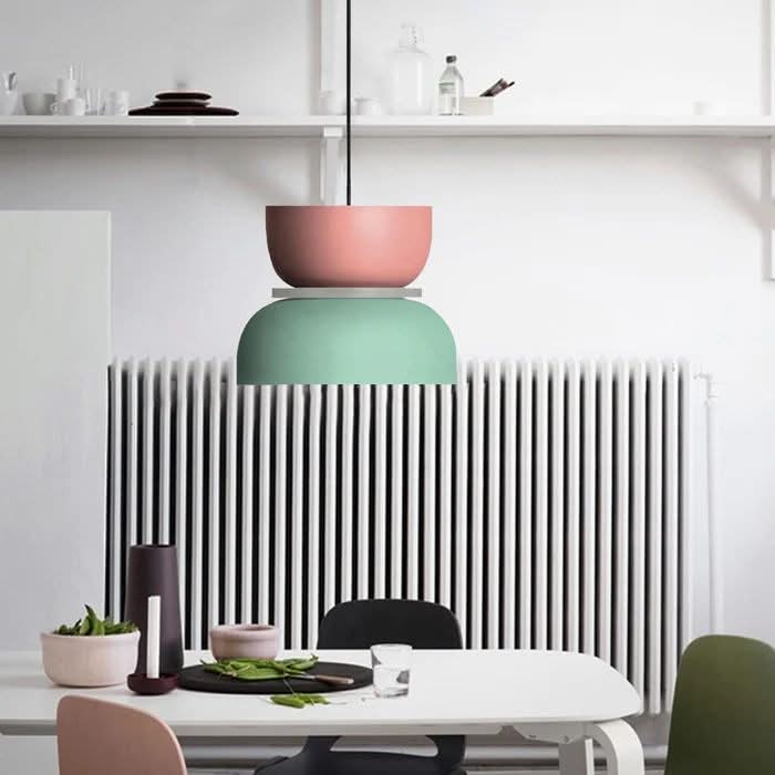 Lampadario in acrilico Macaron semplice nordico Glarefusion