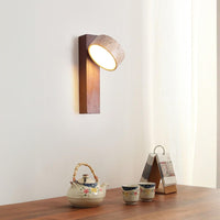 Off-White Travertine Wall Lamp