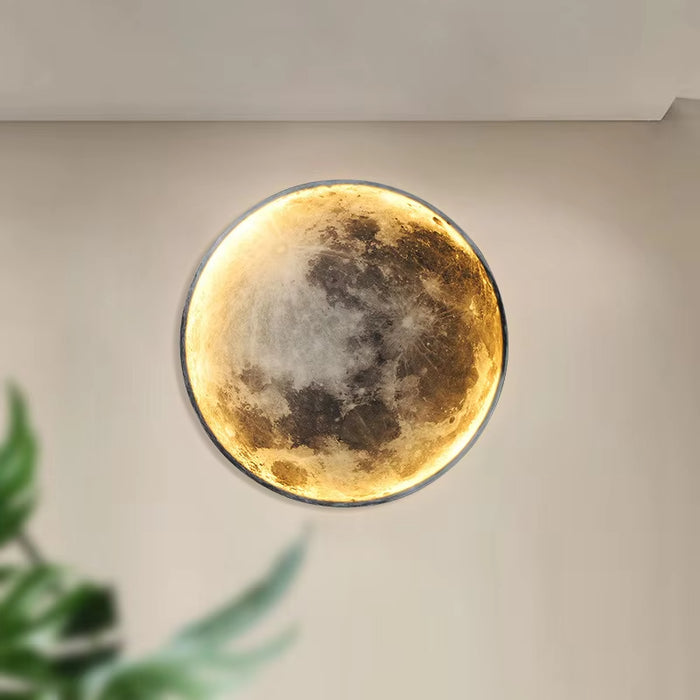Modern Round Moon Wall Lamp