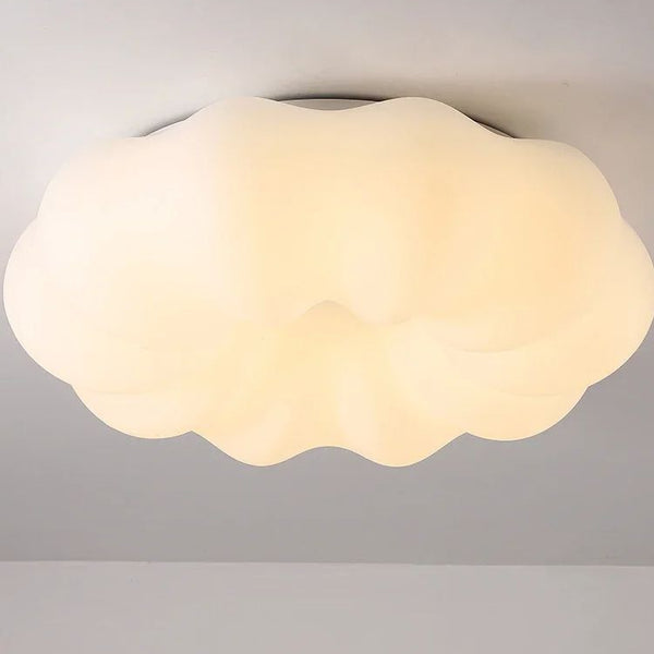 Cream-style Kids’ Room Ceiling Lights with Pumpkin-Cloud Inspired Design