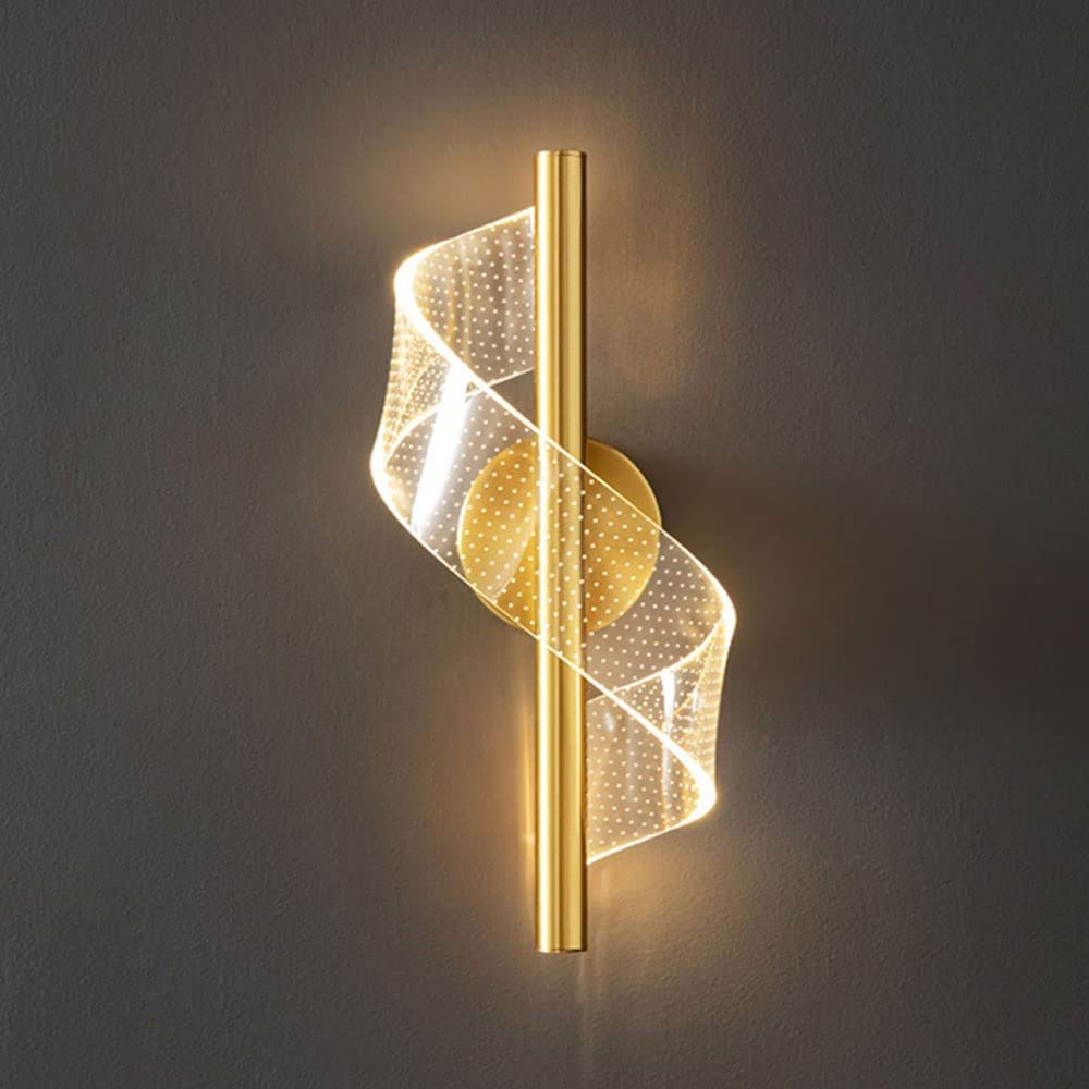 Lampada da parete a spirale minimalista nordica