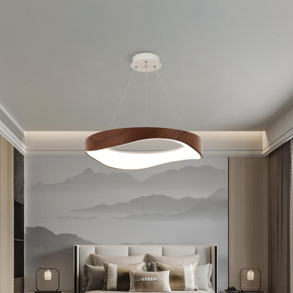 Luce a sospensione a grano di legno nordico