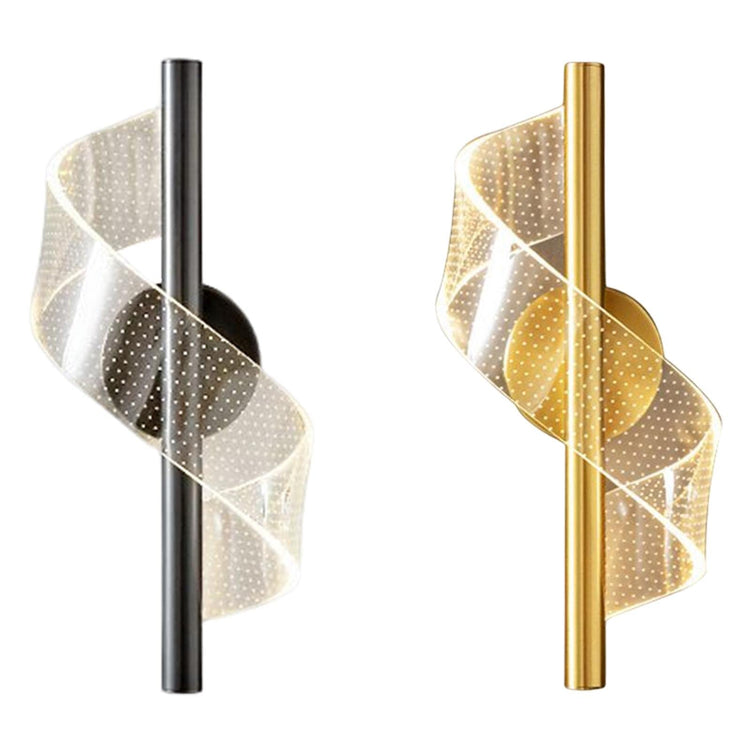 Nordic Minimalist Spiral Væglampe