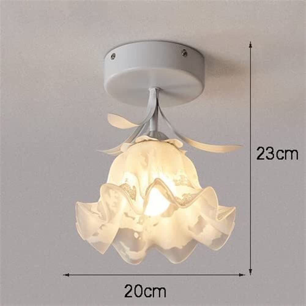 French-Style Stained Glass Flower Lamp