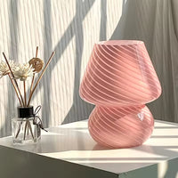 Retro kreativ glas svamp bordlampe