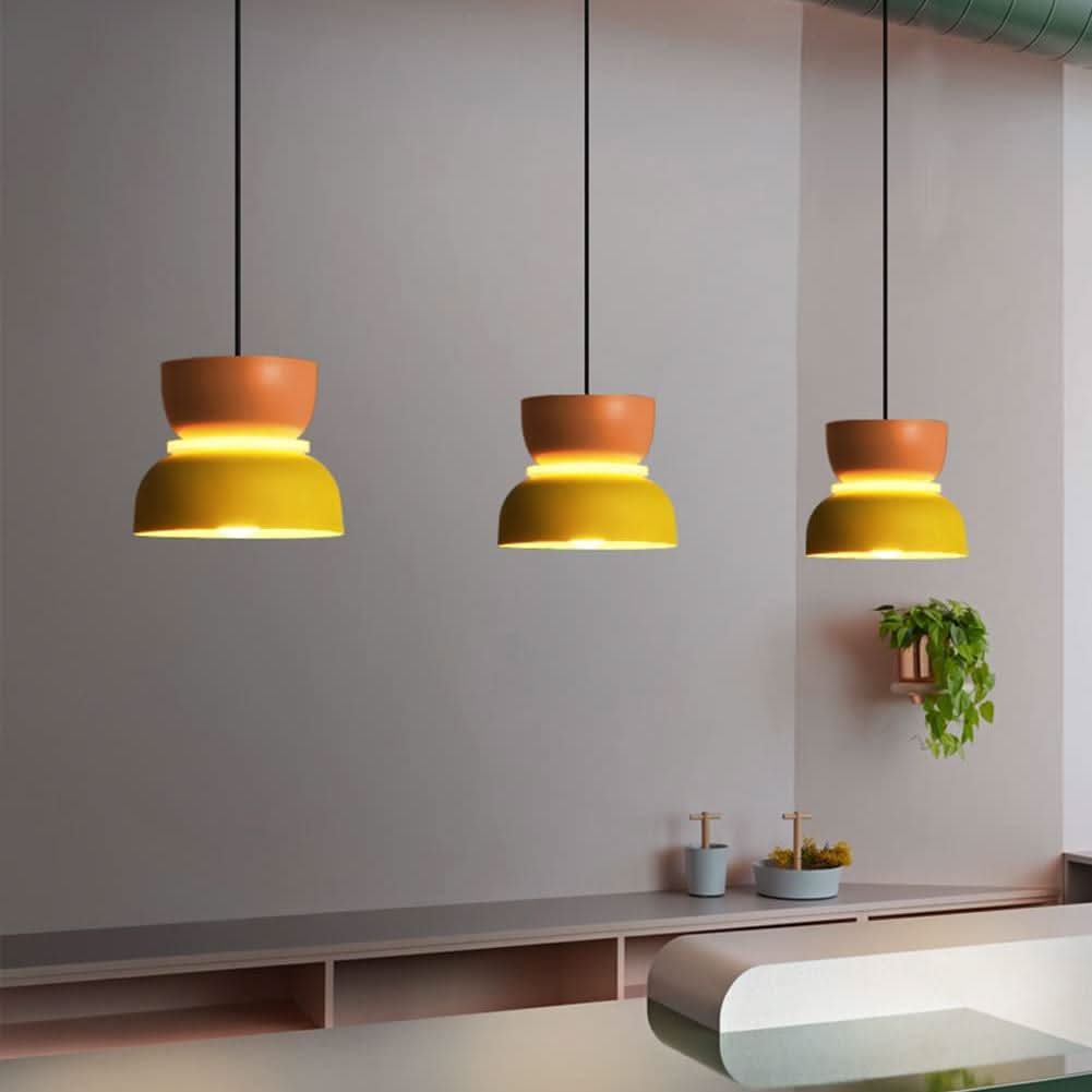 Lampadario in acrilico Macaron semplice nordico Glarefusion