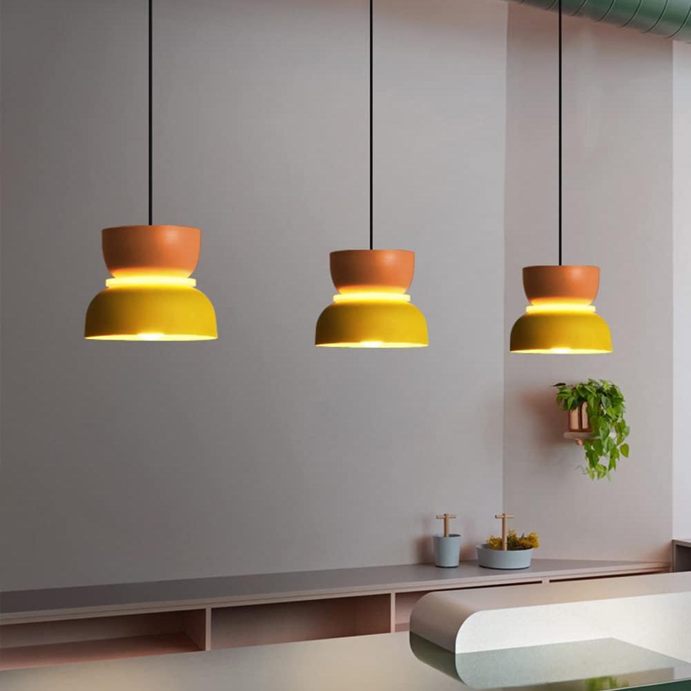 Glarefusie Noordse eenvoudige macaron acrylkroonluchter