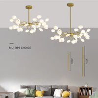Lustre du salon en acrylique Creative Branch Glarefusion