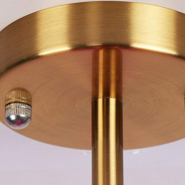 Moderne lysekrone i blå bobleglas