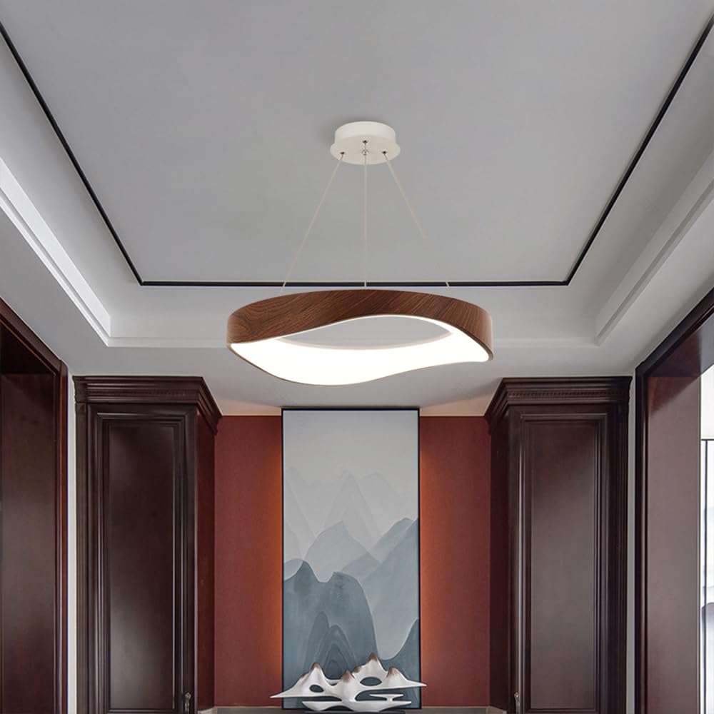 Luce a sospensione a grano di legno nordico