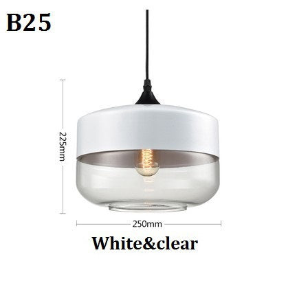 Nero geometrico moderno & Lampada a sospensione in vetro ambrato